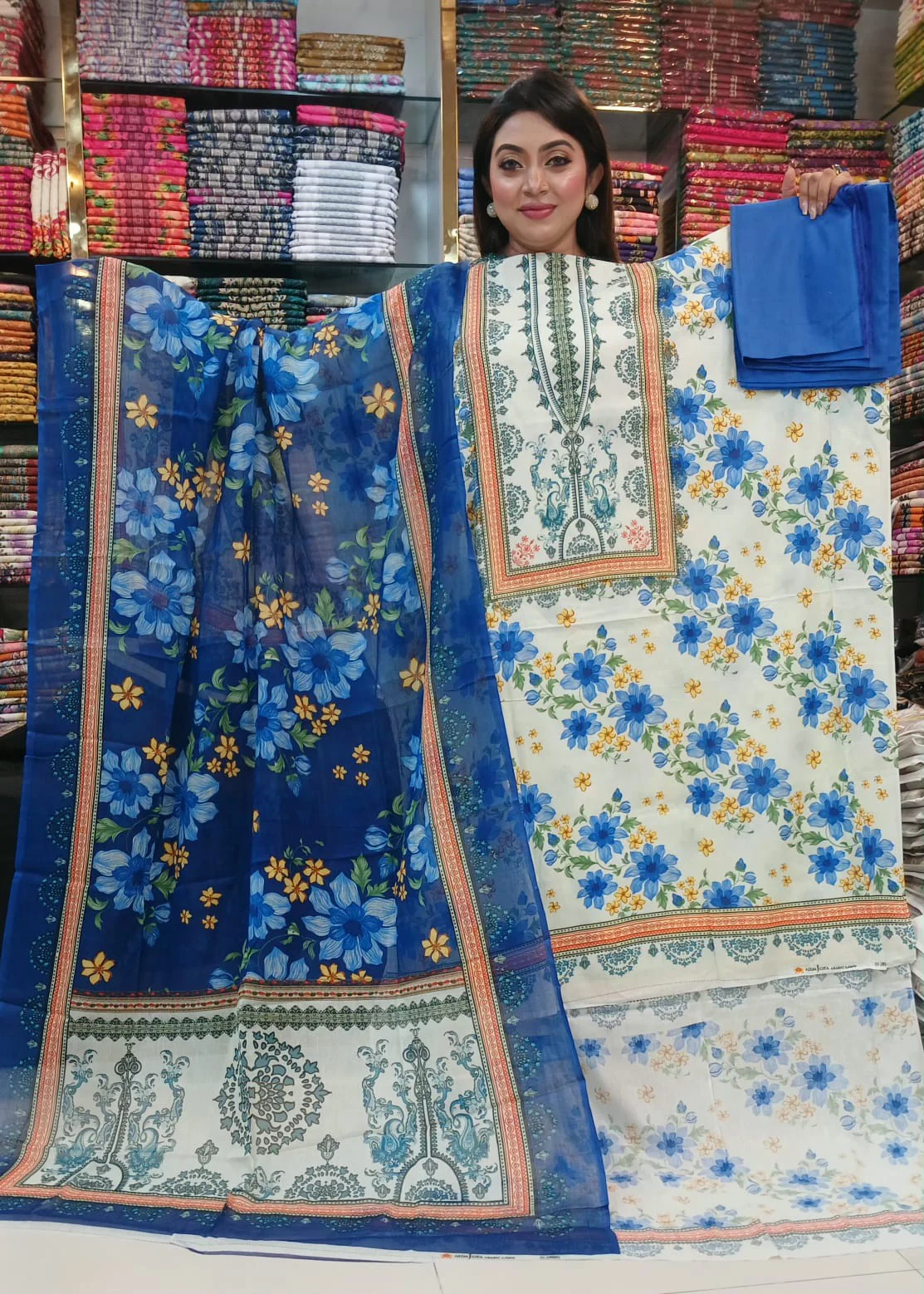 ZAM ZAM Swiss Cotton Lawn - 2000